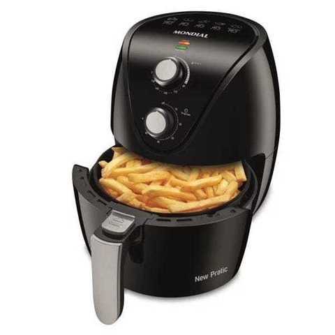 Fritadeira Air Fryer Mondial New Pratic 3,5L AF-31 Preta 220V