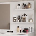 Ver mais imagens de Mesa Penteadeira Escrivaninha Princesa com Espelho e Gavetas - Branco