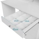 Ver imagem 7 de Mesa Penteadeira Escrivaninha Princesa com Espelho e Gavetas - Branco