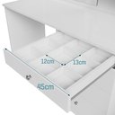 Ver imagem 6 de Mesa Penteadeira Escrivaninha Princesa com Espelho e Gavetas - Branco