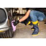 Bota Pvc 43/44 Azul/amarela Cano Médio Polaina sem Forro Vonder - 9