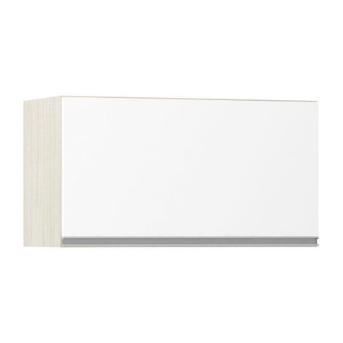 Armário Basculante 70cm 1 Porta Lis Legno Crema C/Branco