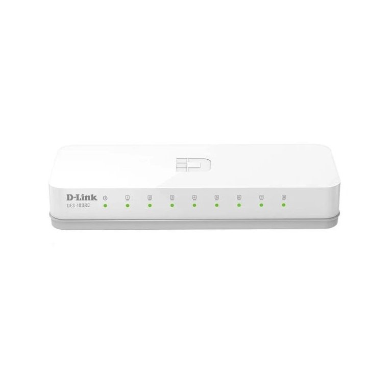 Switch D-link Des-1008c 8 Portas,fast-ethernet 10/100 Mbps,plug And Play Switch D-link Des-1008c 8 Portas,fast-ethernet 10/100 Mbps,plug And Play