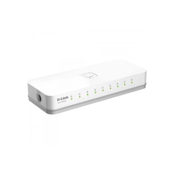 Switch D-Link DES-1008C 8 Portas,Fast-Ethernet 10/100 Mbps,Plug And Play - 5