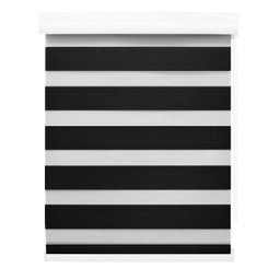 Persiana Zebra Rainbow Rolô- 1,60x2,20m Evolux Preto - 4 Persiana Zebra Rainbow Rolô- 1,60x2,20m Evolux Preto - 4