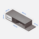 Ver imagem 6 de Rack Nicho Painel Suspenso Pequeno Sala Quarto Tv até 42" Mônaco - Jm3 Móveis:off/freijó