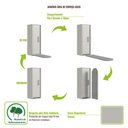 Ver imagem 7 de Armário de Lavanderia Aéreo com Tábua de Passar Roupas 1 Porta 3 Prateleiras Areia Multimóveis