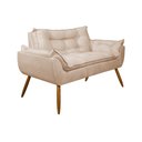 Ver imagem 4 de Kit 2 Poltronas Opala e Namoradeira - Sala, Quarto, Recepção:bege