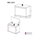 Ver imagem 3 de Baú Multimóveis Articulador Com Travas Branca