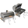 CHURRASQUEIRA PARA BARCO NAUTICA VELEIRO LANCHA COM TAMPA BAFINHO EM INOX PORTATIL 40x25 - 4