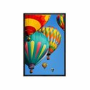 Ver imagem 1 de Quadro Decorativo - Balao Colorido Ceu Azul Flnt095 - Vidro com Impressão Uv - 80x60cm
