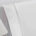 Ver imagem 2 de Jogo de Cama Classic Solteiro Percal 400 Fios Ponto Palito 03 Peças - Branco