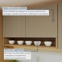 Ver mais imagens de Cozinha Completa Modulada 3 Peças 8 Portas 2 Gavetas 100% MDF Simone Mendes Marrom/Carvalho/Greige