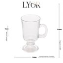 Ver imagem 3 de Jogo 6 Caneca Taça Cappuccino Café Irish Coffe 220ml - Lyor