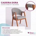 Ver imagem 5 de Kit 6 Cadeiras Dora de Jantar Cozinha em Tecido Boucle