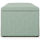 Ver imagem 6 de Calçadeira Recamier Baú para Cama Box Solteiro Dália 100x50 Cm W01 Linho Verde Menta - Lyam Decor 