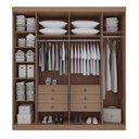 Ver imagem 4 de Guarda-Roupa Grande Casal 6 Portas 06 Gavetas 2,20m Frente 100% MDF Vermont