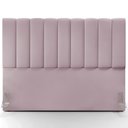 Ver imagem 3 de Cabeceira Cama Box Casal King 195 cm Dália W01 Suede Rosê - Lyam Decor