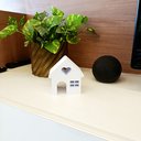 Ver imagem 3 de Casa Coração Decorativa Estatueta Casinha 10cm Quarto e Sala - Cor: Branco