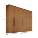 Ver imagem 3 de Guarda Roupa Casal 6 Portas 6 Gavetas Genova - Bianchi Móveis - NATURE