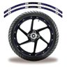 Friso de Roda Adesivo Refletivo Suzuki Hayabusa Roxo e Preto Cobra Motoparts - 1
