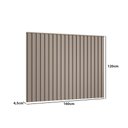 Ver imagem 2 de Cabeceira Ripada para Cama Solteiro 160cm 100% Mdf Cor:grigio