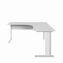Ver imagem 6 de Mesa Angular New City Pé Metálico Light 160 cm Cinza Cristal Gebb Work