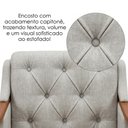 Ver imagem 6 de Poltrona Decorativa Capitone Siena Pes Madeira Linho Tcs 701 Moll