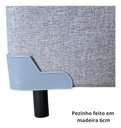 Ver imagem 5 de Base Box com Baú Casal Linho Cinza 1,38 X 1,88 Reforçada