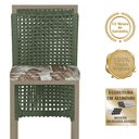 Ver imagem 3 de Mesa Bistrô e 4 Banquetas Roma Fendi Corda Náutica Estofado 6 Trama Original
