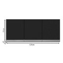 Ver imagem 3 de Balcão de Cozinha Tatiane com Tampo 100cm e Armário Aéreo Andréia 3 Portas Preto Fosco - Ajl