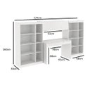 Ver imagem 6 de Conjunto Home Office com 1 Escrivaninha 2 Estantes 1 Armário Prime Web Espresso Móveis