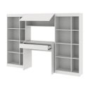 Ver imagem 3 de Conjunto Home Office com 1 Escrivaninha 2 Estantes 1 Armário Prime Web Espresso Móveis