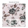 Toalha de Mesa Estampada Solaris Floral Quadrada 1,40M x 1,40M Tecido Jacquard - 4
