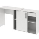 Ver imagem 2 de Escrivaninha Flex Montagem Treviso Web Gebb Work 1 Gaveta 1 Porta 150cm Branca