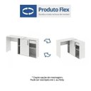 Ver imagem 3 de Escrivaninha Flex Montagem Treviso Web Gebb Work 1 Gaveta 1 Porta 150cm Branca