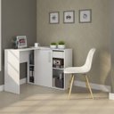 Ver mais imagens de Escrivaninha Flex Montagem Treviso Web Gebb Work 1 Gaveta 1 Porta 150cm Branca
