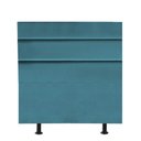 Ver imagem 1 de Cabeceira Estofada Cama Box Solteiro 90cm Argentina Corino Azul Turquesa- Mabe Magazine