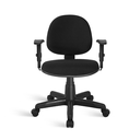 Ver imagem 2 de Cadeira Ágata Executiva Giratória Braço Regulável Tecido Preto