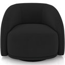 Ver imagem 5 de Poltrona Decorativa Giratória Angelina M03 Veludo Preto - Lyam Decor