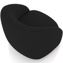 Ver imagem 4 de Poltrona Decorativa Giratória Angelina M03 Veludo Preto - Lyam Decor