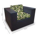 Ver imagem 3 de Conjunto Bora Bora Escuro - 1 Sofá 2 Lugares + 2 Poltronas + 1 Mesa de Centro - Oahu