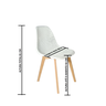 Cadeira Charles Eames Colmeia Solid Wood 131ppf Branco - 2