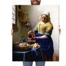Quadro Decorativo Johannes Vermeer A Leiteira:Grande 77x64cm/Chassi com Borda Infinita - 1