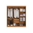 Ver imagem 3 de Guarda Roupa Casal 6 Portas e 2 Gavetas R590 Canela - Kappesberg