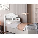 Ver imagem 5 de Cabeceira 100% Mdf Cama Box Solteiro 2 Nichos Robusta:branco