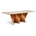 Ver imagem 4 de Mesa de Jantar 8 Lugares Atenas 220cm X 105cm com Vidro Off White