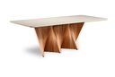 Ver imagem 1 de Mesa de Jantar 8 Lugares Atenas 220cm X 105cm com Vidro Off White