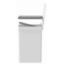 Ver imagem 3 de Lixeira De Pedal 20 Litros Com Duplo Compartimento - Branco