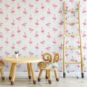 Ver imagem 2 de Papel de Parede Decorativo Baby Bailarina Rosa Detalhada com Bolinhas 1,5m